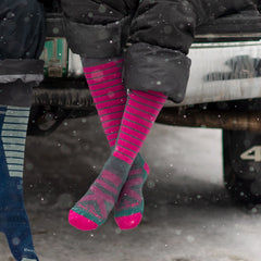 Women's Edge Over-the-Calf Midweight Ski & Snowboard Sock-Last Chance